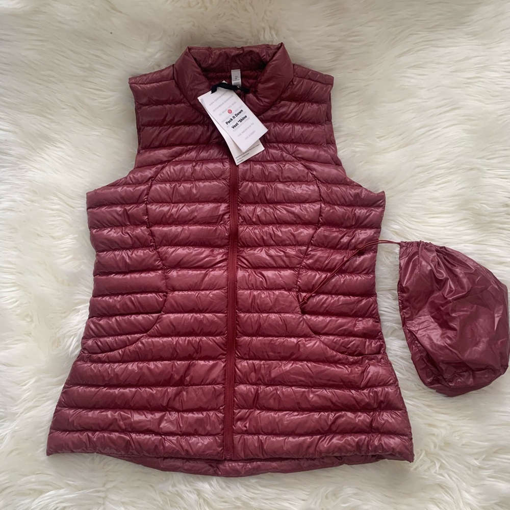 NWT Lululemon Pack It Down Vest *Shine